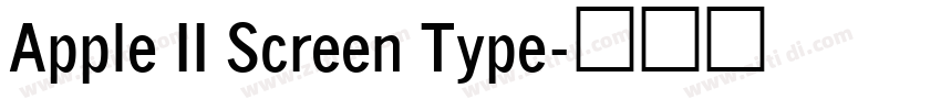Apple II Screen Type字体转换
